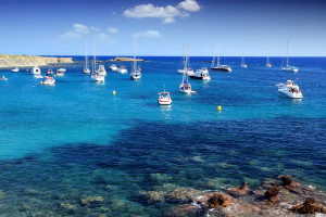 Bucht auf der Insel Tabarca (Alicante)